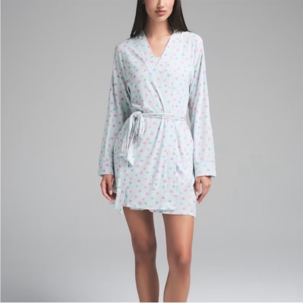 SKIMS cloud candy heart robe